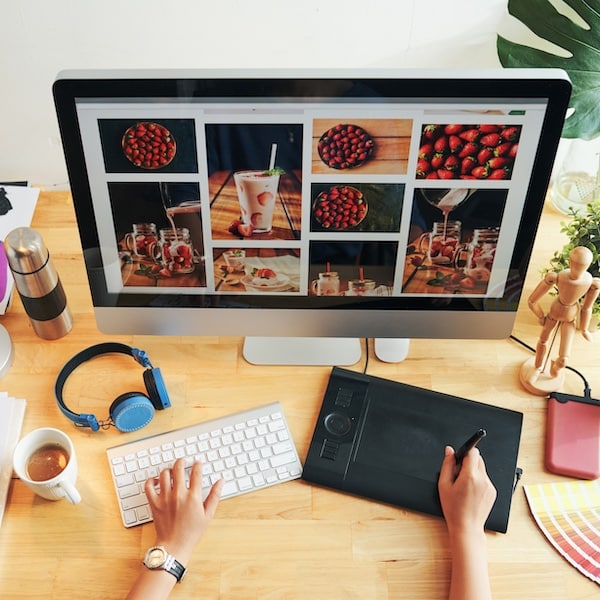 Choosing Photos For Magazine Page